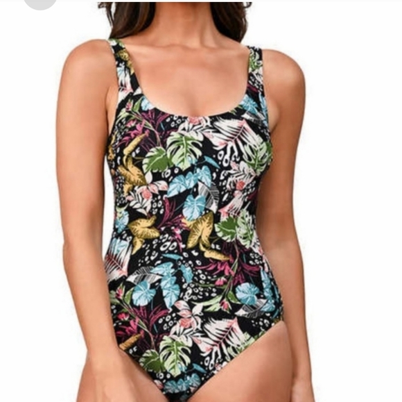 OP Other - Ocean Pacific Ladies Swimsuit ~ Multi Color ( Tropical Jungle )